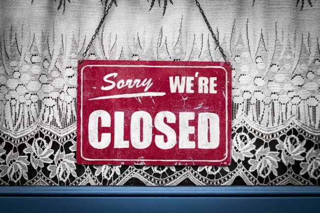 sorry closed